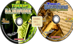 CURSO DE SAXOFONE em 2 CDS Partituras para Saxofone, Escalas e Exercícios para SAX 
